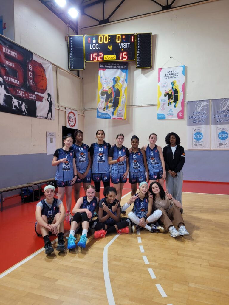 Victoire des U15F 152 à 15 face à Noisy Bailly